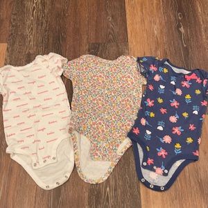 3 pack Carter’s onesies - 18 months